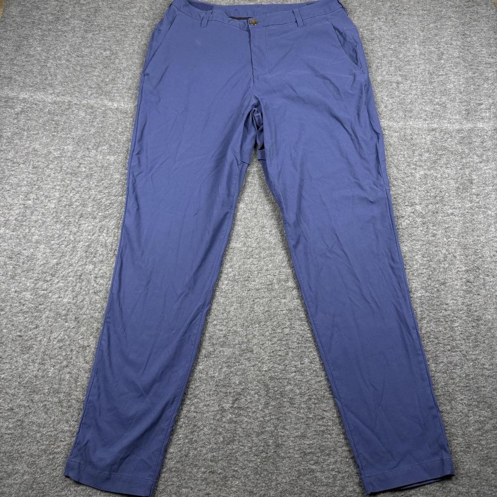 Lululemon‎ Commission Pants Mens 34X31 True Blue Navy Golf Performance M5AS8S